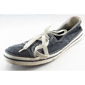 Converse All Star Lace Up‎ Fashion Sneakers Gray Fabric Women Shoes 8 M